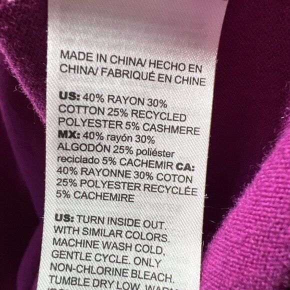 Chicos Women's Sweater Turtleneck XXL Plus Cashmere Blend Turtleneck Long Sleeve - Picture 6 of 8